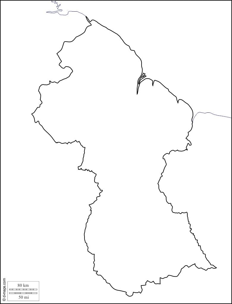 ফাঁকা মানচিত্র, গায়ানা