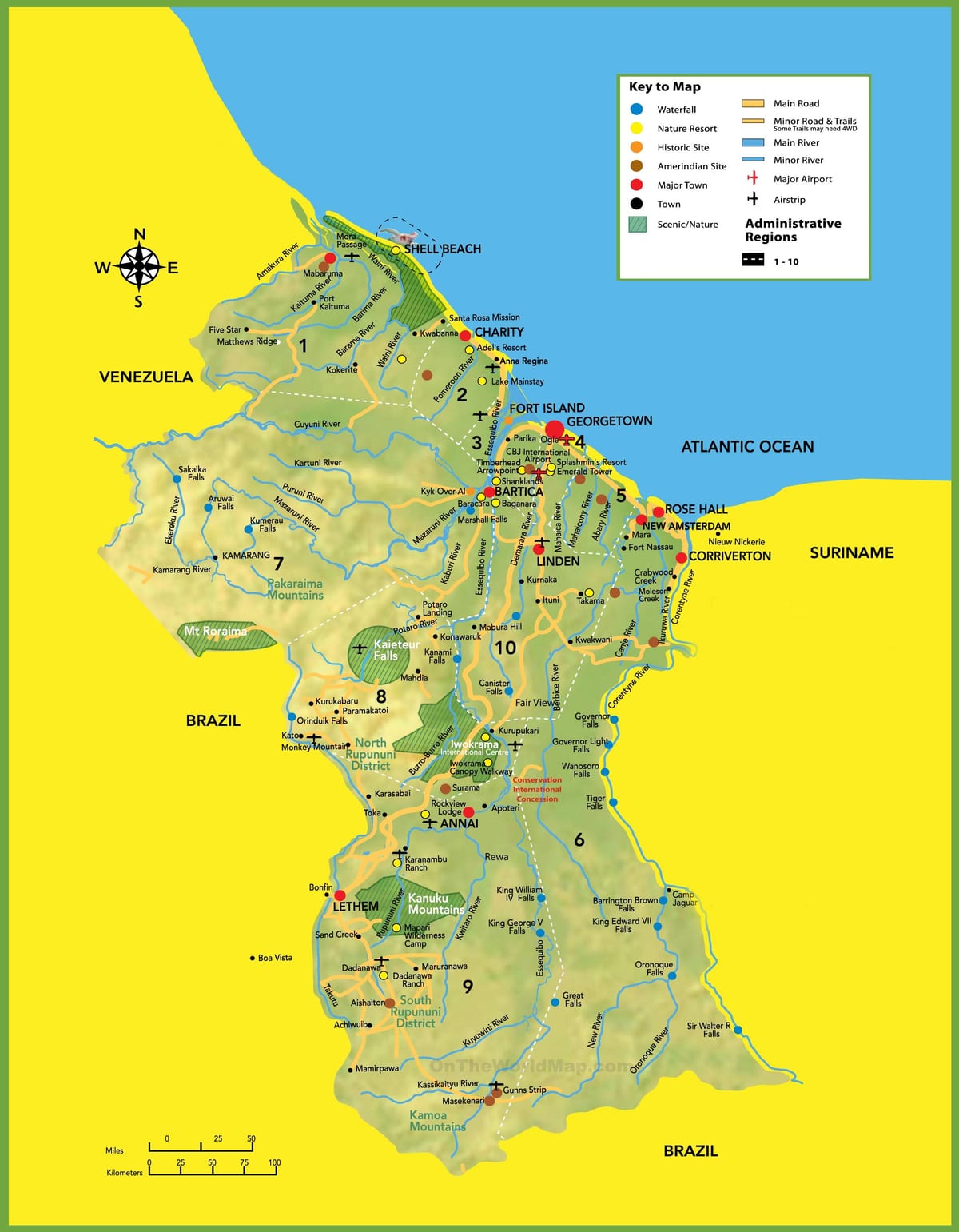 মানচিত্র, ছবি, গায়ানা